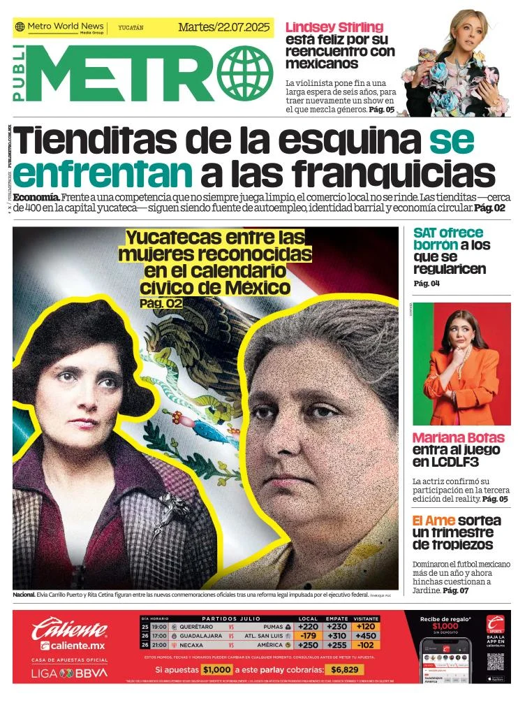 Portada de Publimetro Merida