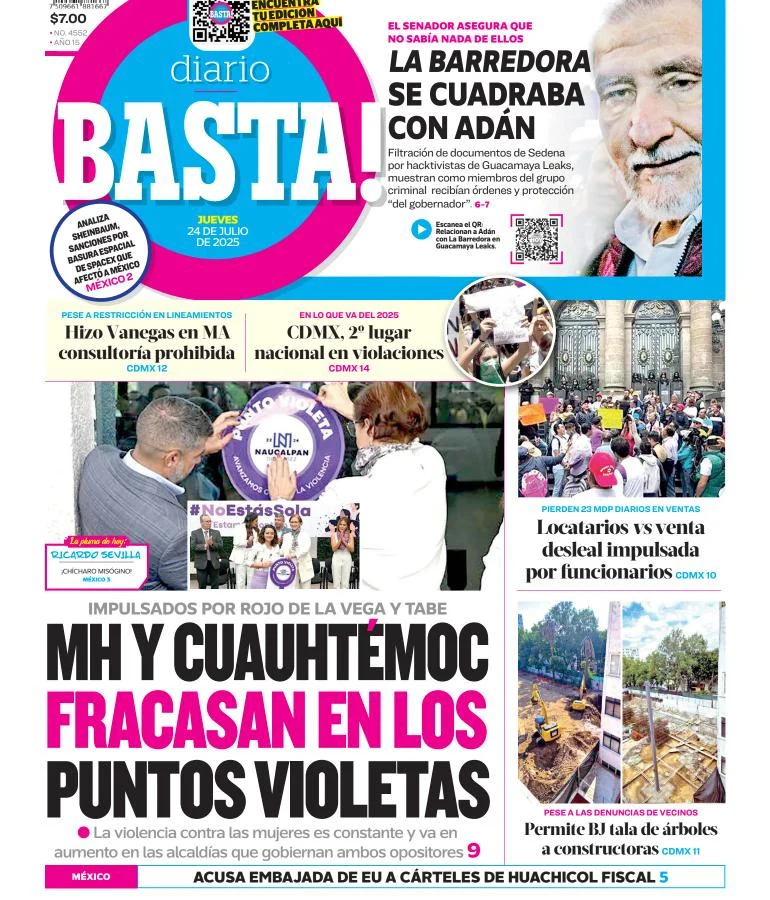 Portada de Basta del 2025-07-24