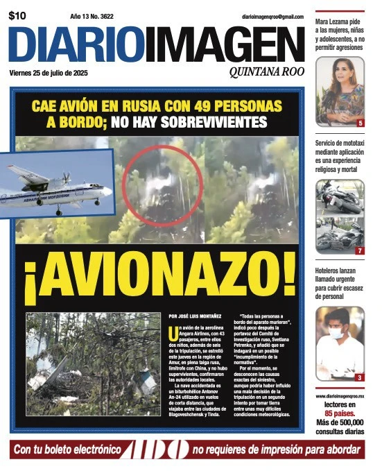 Portada de Diario Imagen Quintana Roo