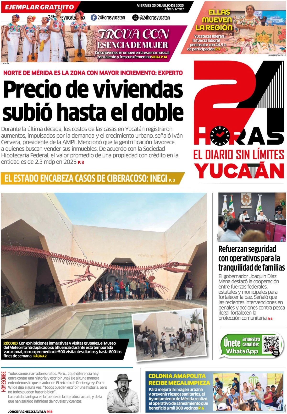 Portada de 24 Horas Yucatan