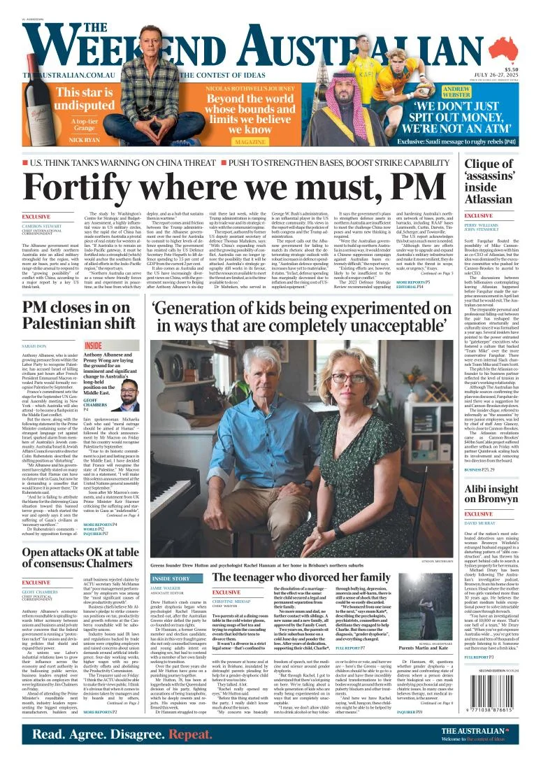 Portada de The Australian