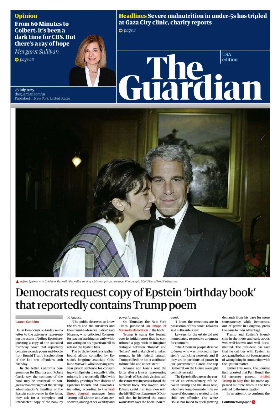 Portada de The Guardian (usa)