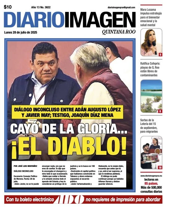 Portada de Diario Imagen Quintana Roo