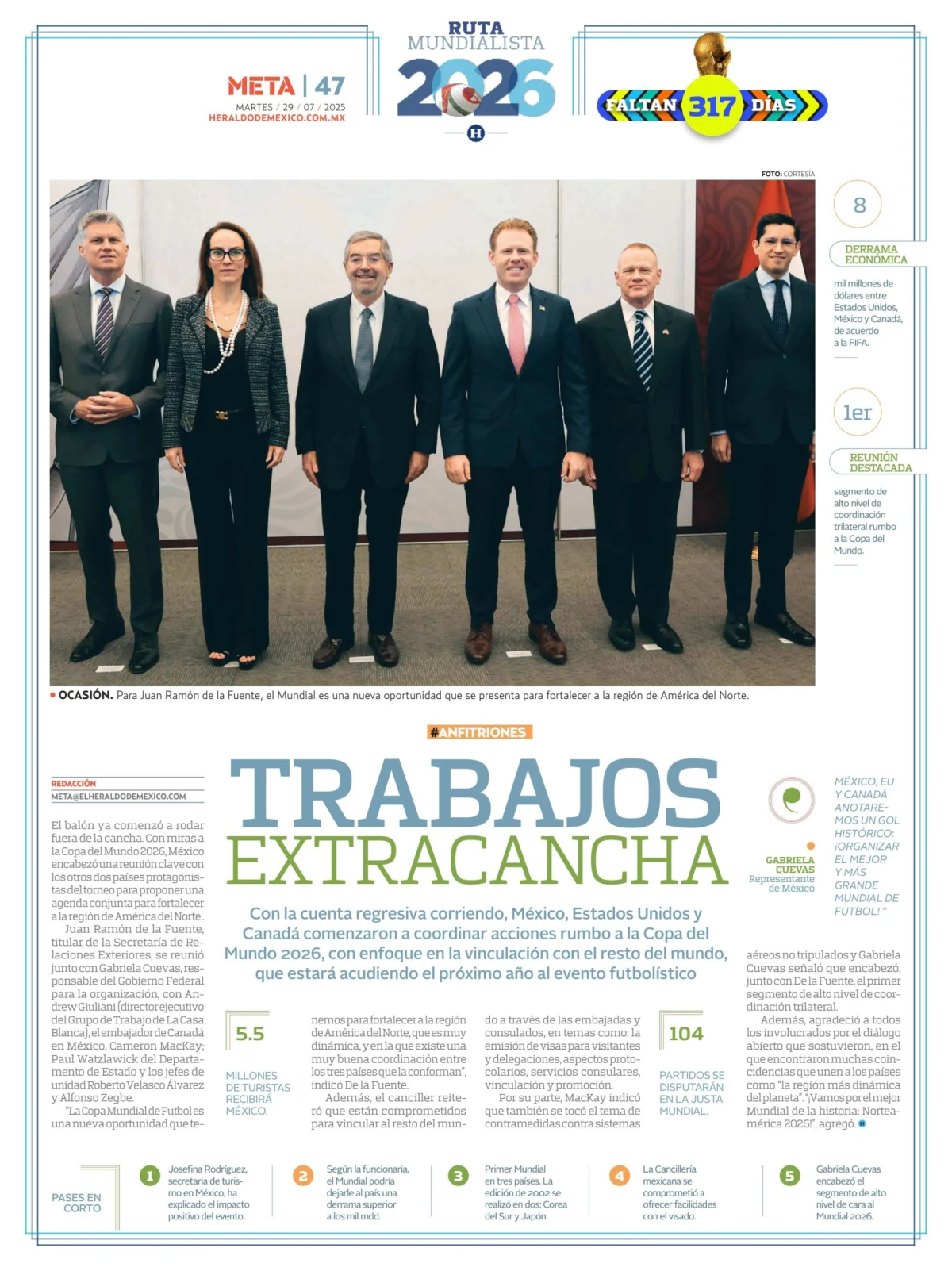 Portada de El Heraldo de Mexico