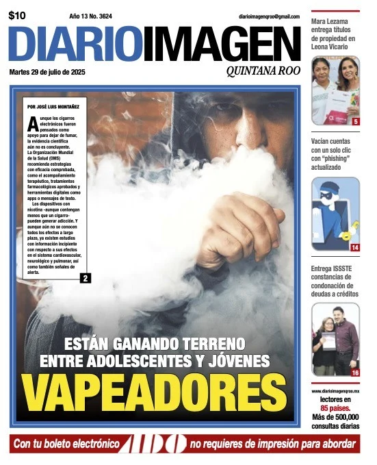 Portada de Diario Imagen Quintana Roo