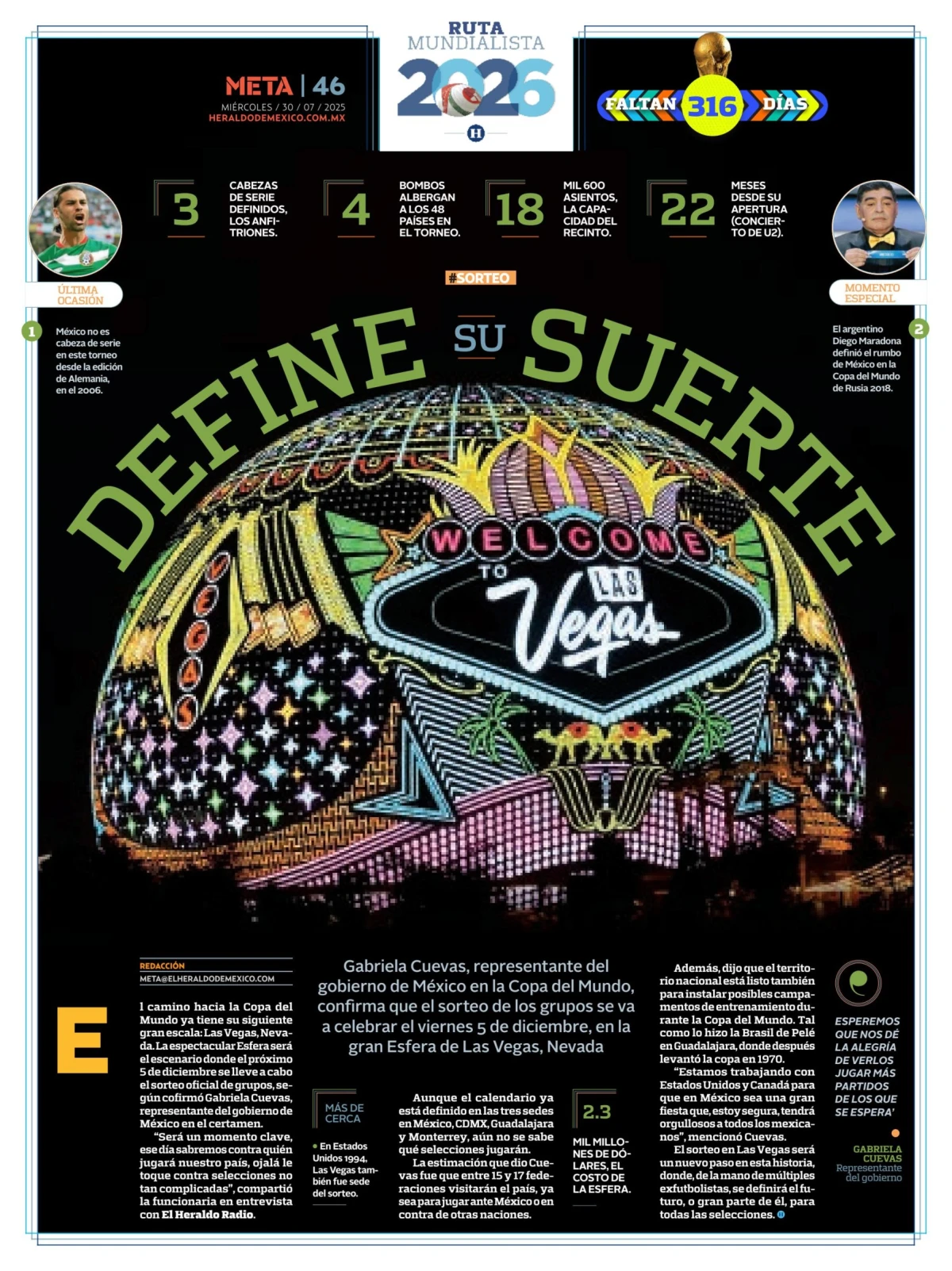 Portada de El Heraldo de Mexico