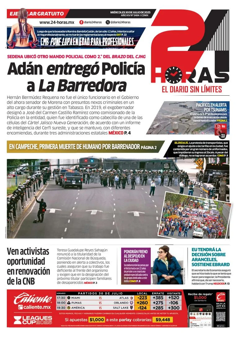 Portada de 24 Horas