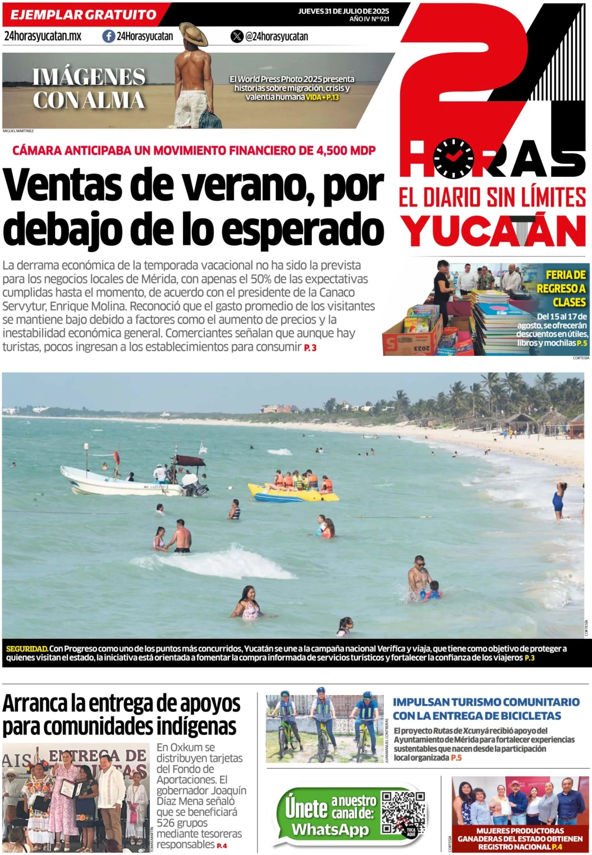 Portada de 24 Horas Yucatan