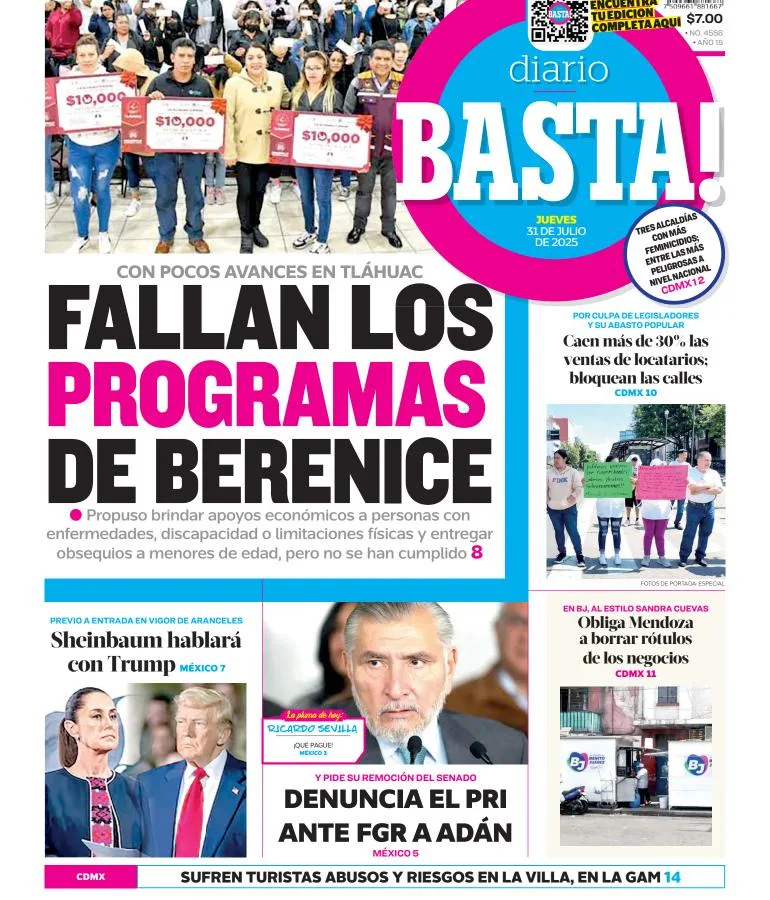 Portada de Basta del 2025-07-31