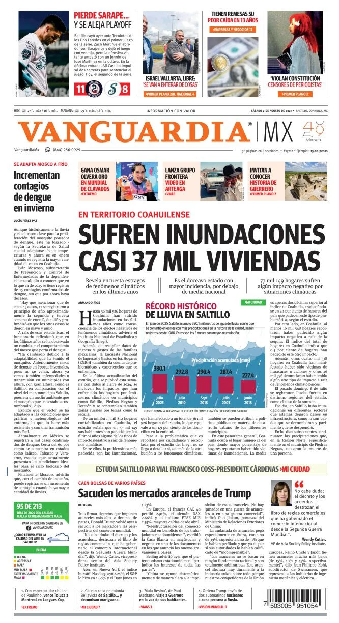 Portada de Vanguardia