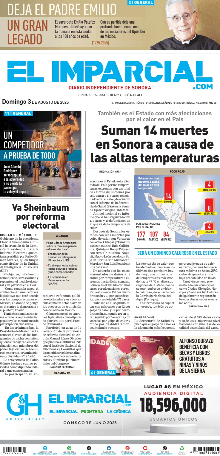 Portada de El Imparcial