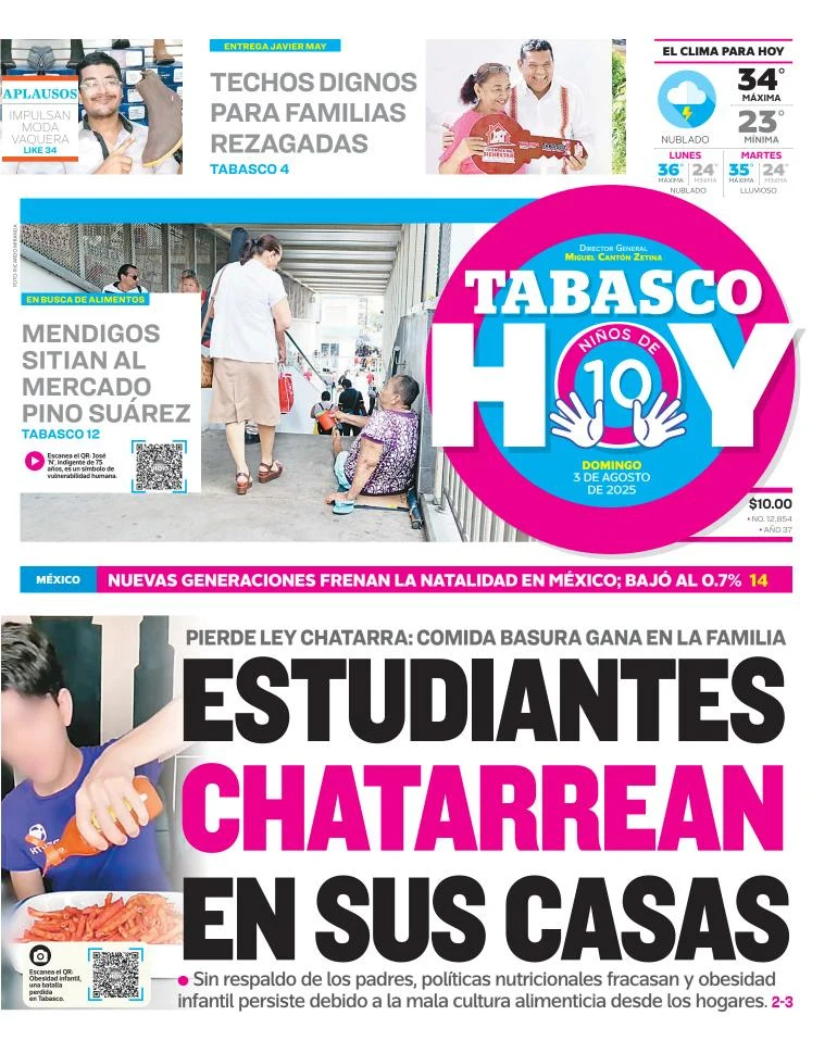 Portada de Tabasco Hoy