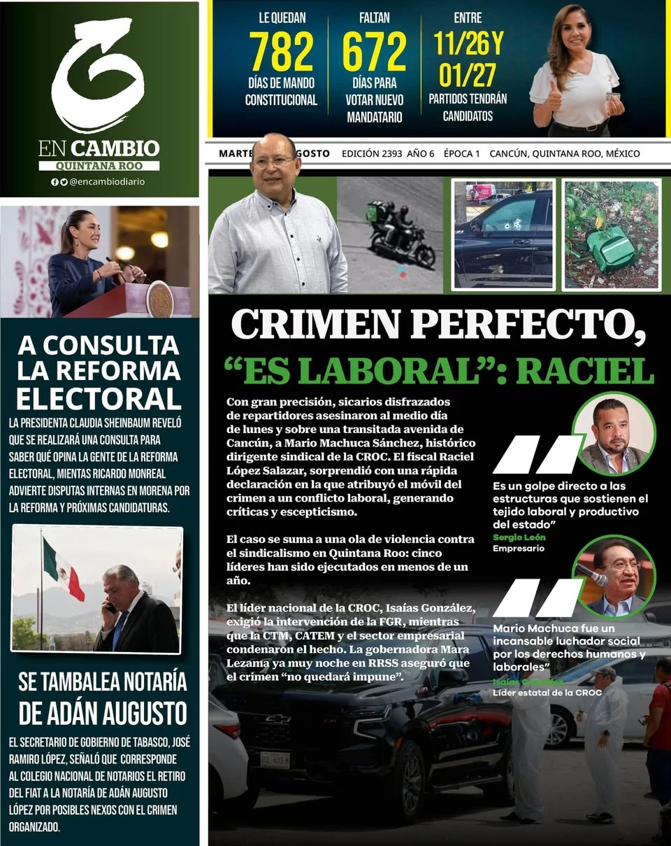 Portada de En Cambio - Quintana Roo (portada)