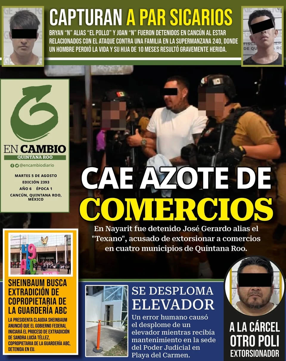 Portada de En Cambio - Quintana Roo (contraportada)