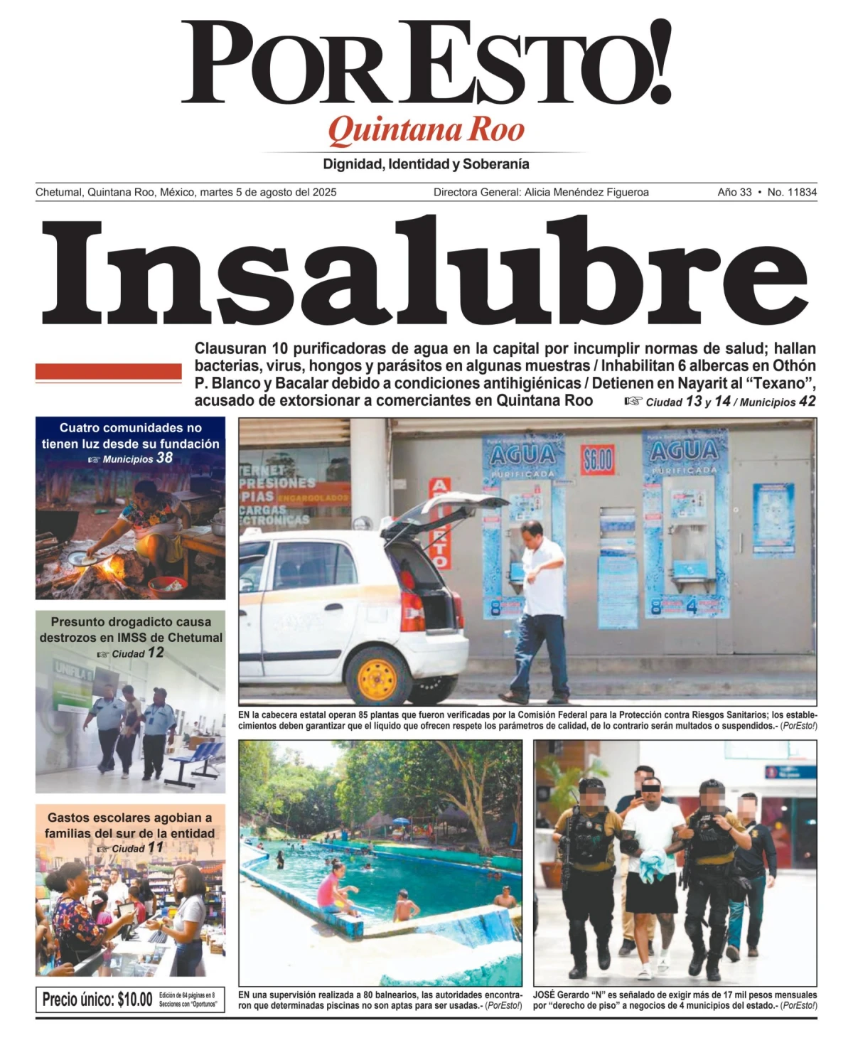 Portada de Por Esto (quintana Roo Chetumal)