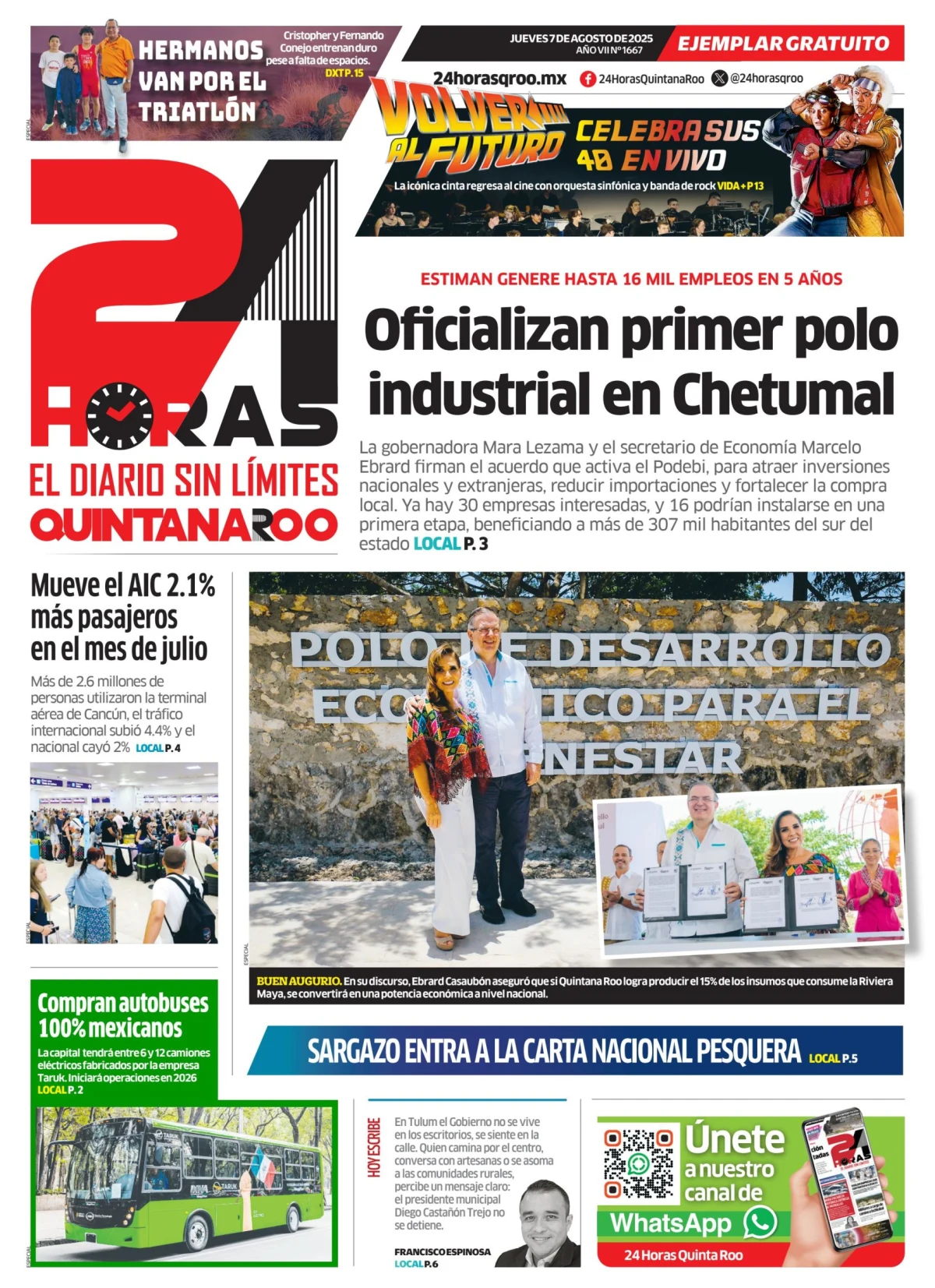 Portada de 24 Horas Quintana Roo