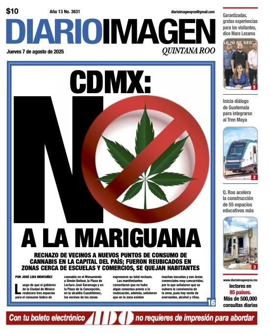 Portada de Diario Imagen Quintana Roo