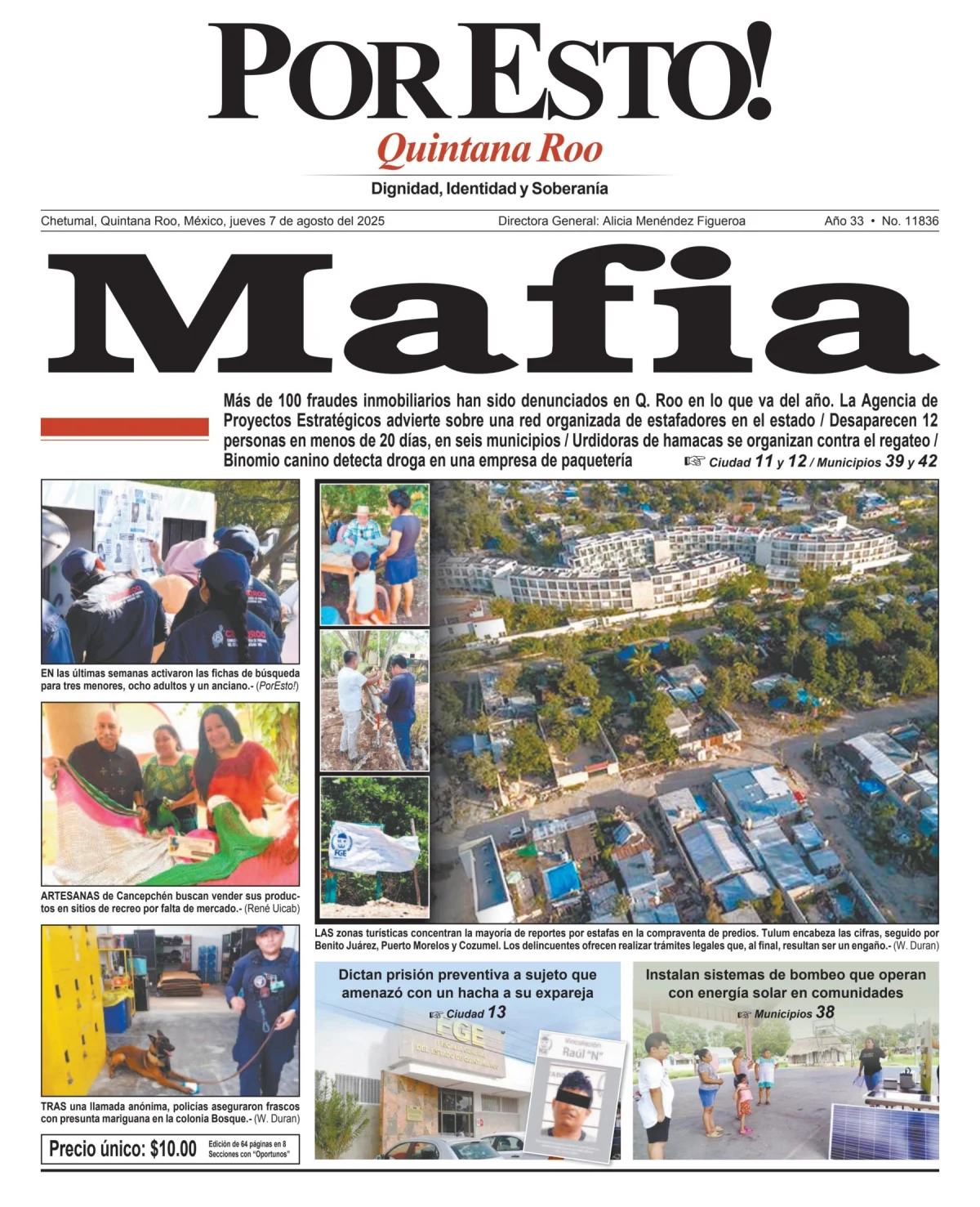 Portada de Por Esto (quintana Roo Chetumal)