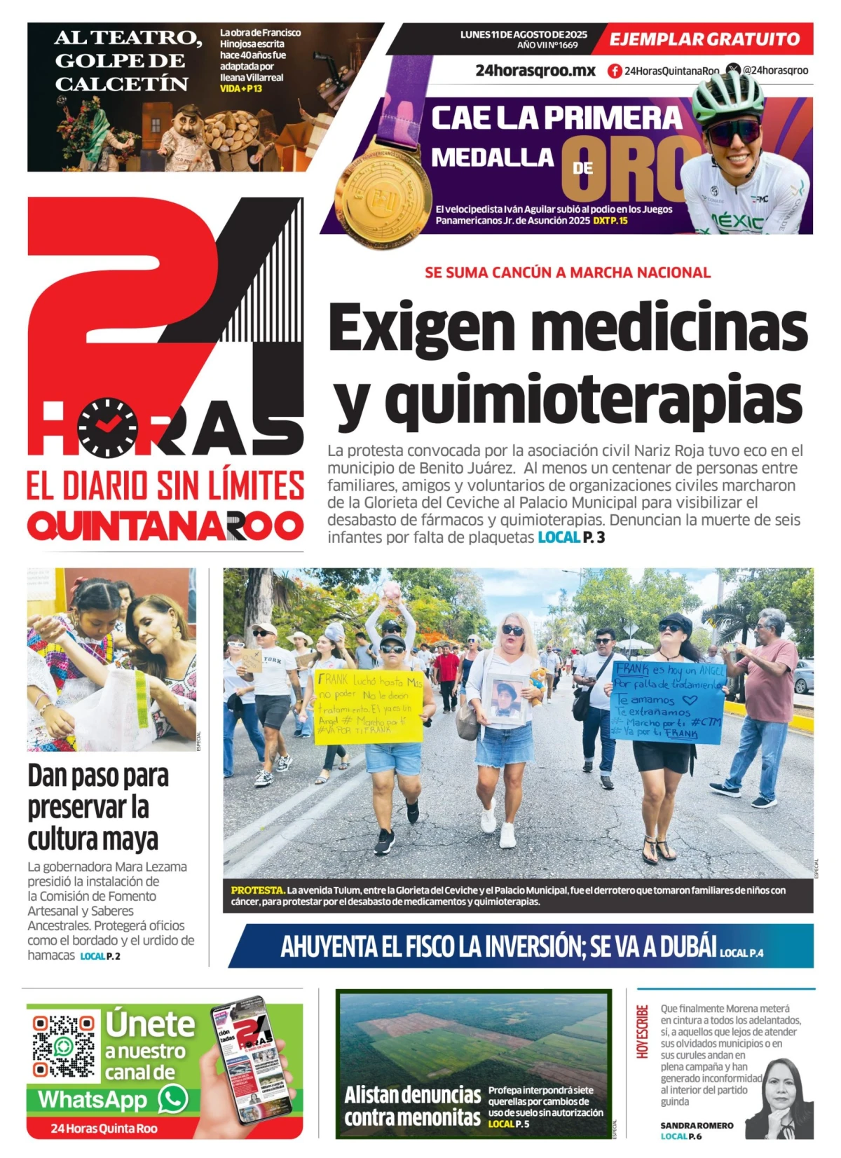 Portada de 24 Horas Quintana Roo