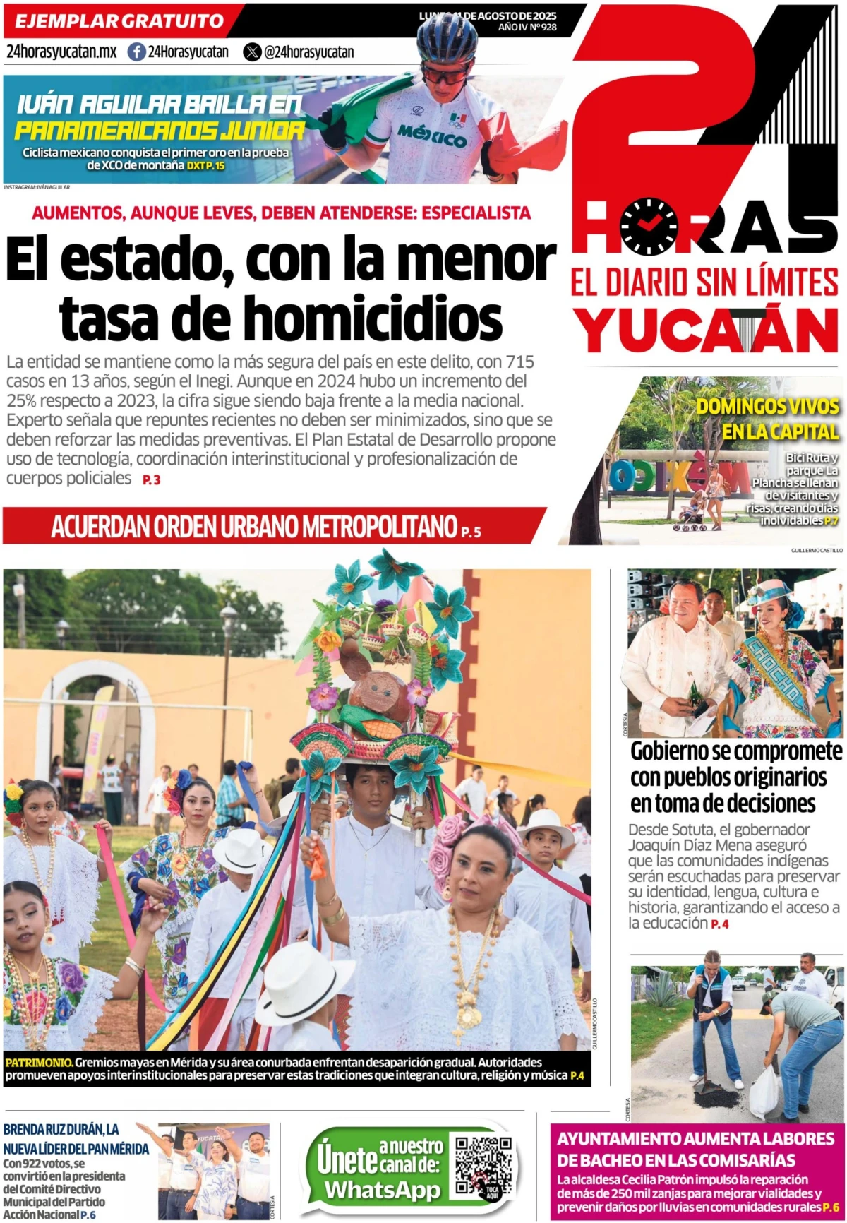 Portada de 24 Horas Yucatan