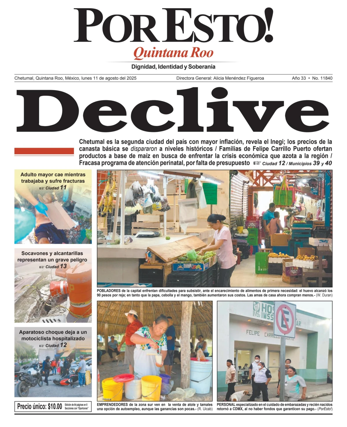 Portada de Por Esto (quintana Roo Chetumal)