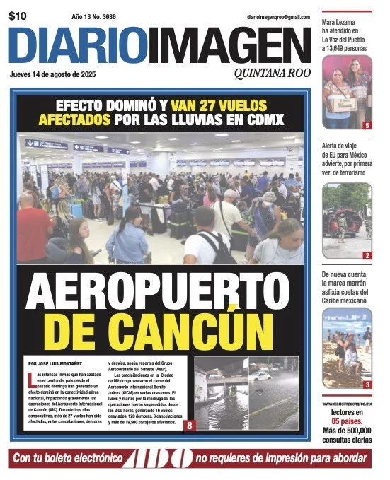 Portada de Diario Imagen Quintana Roo
