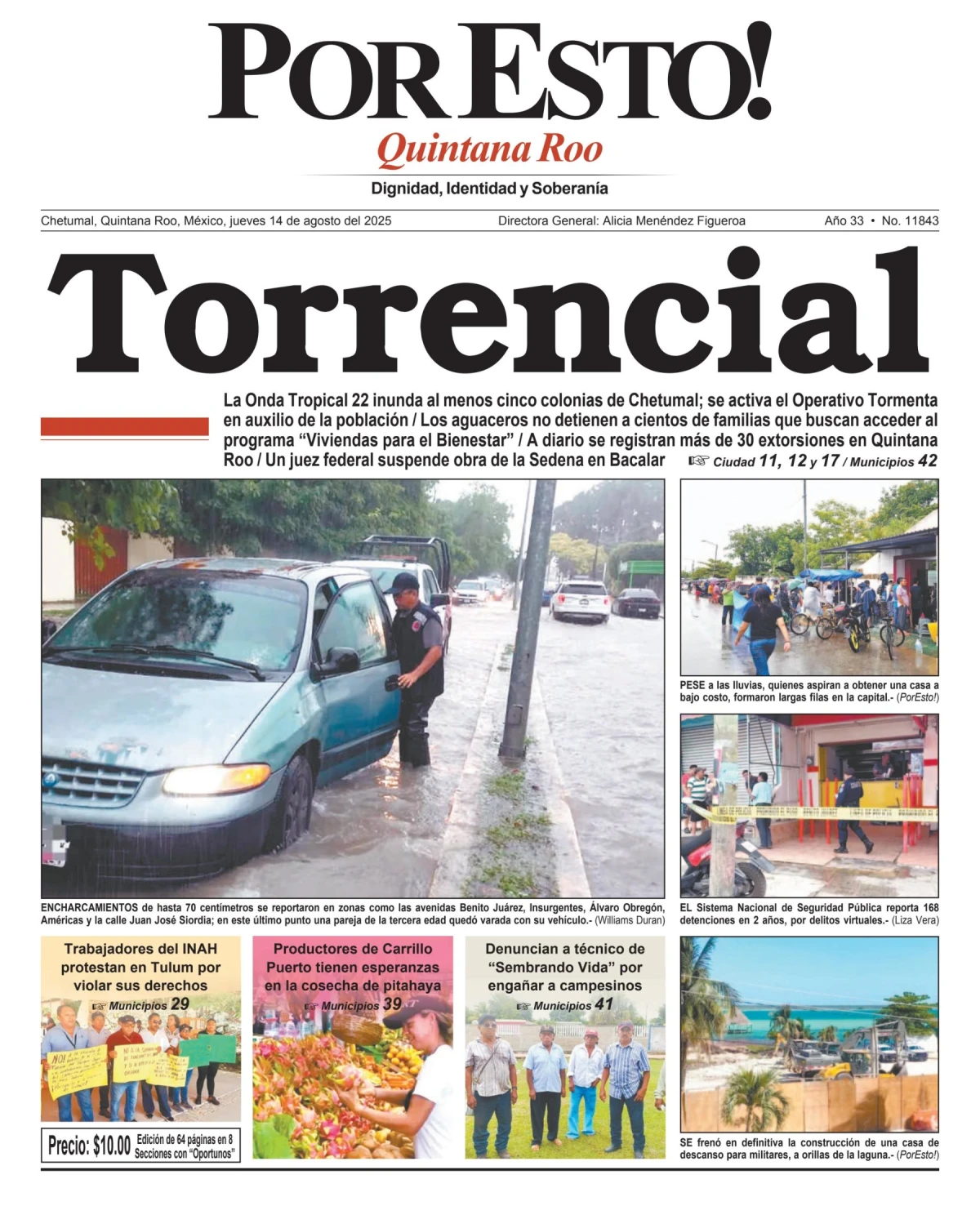 Portada de Por Esto (quintana Roo Chetumal)