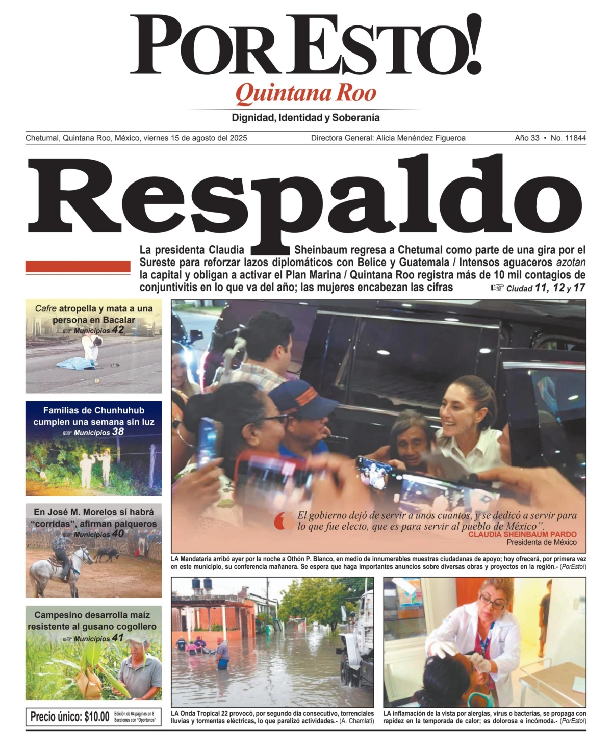 Portada de Por Esto (quintana Roo Chetumal)