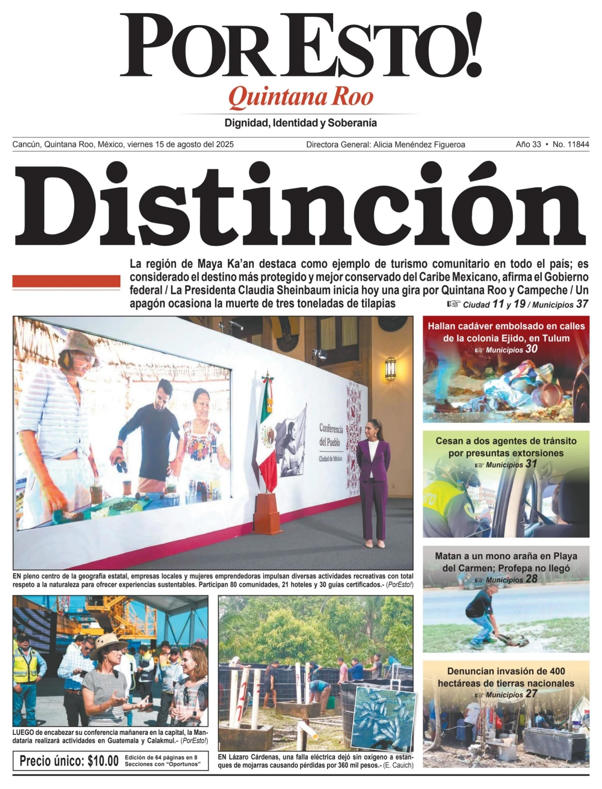 Portada de Por Esto (quintana Roo Cancun)