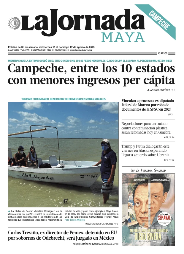 Portada de La Jornada Maya Campeche