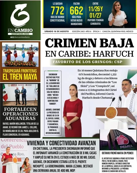 Portada de En Cambio - Quintana Roo (portada)