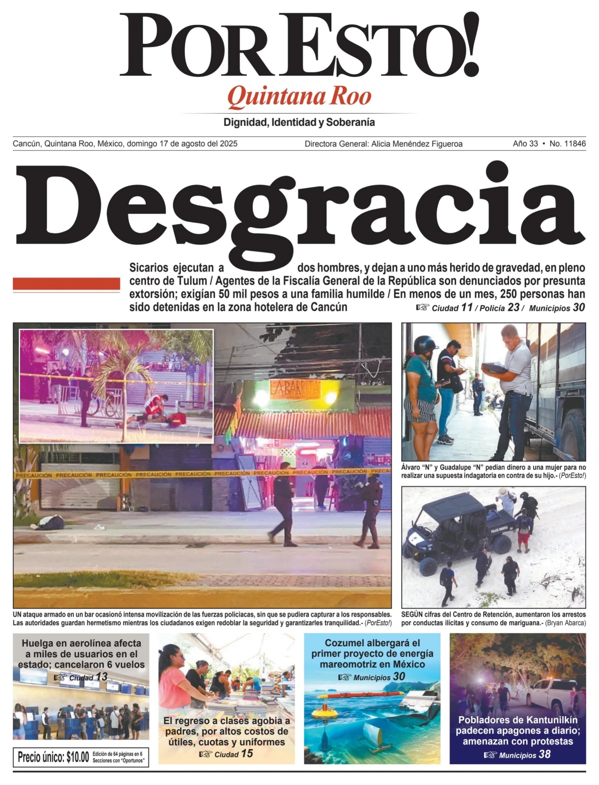 Portada de Por Esto (quintana Roo Cancun)