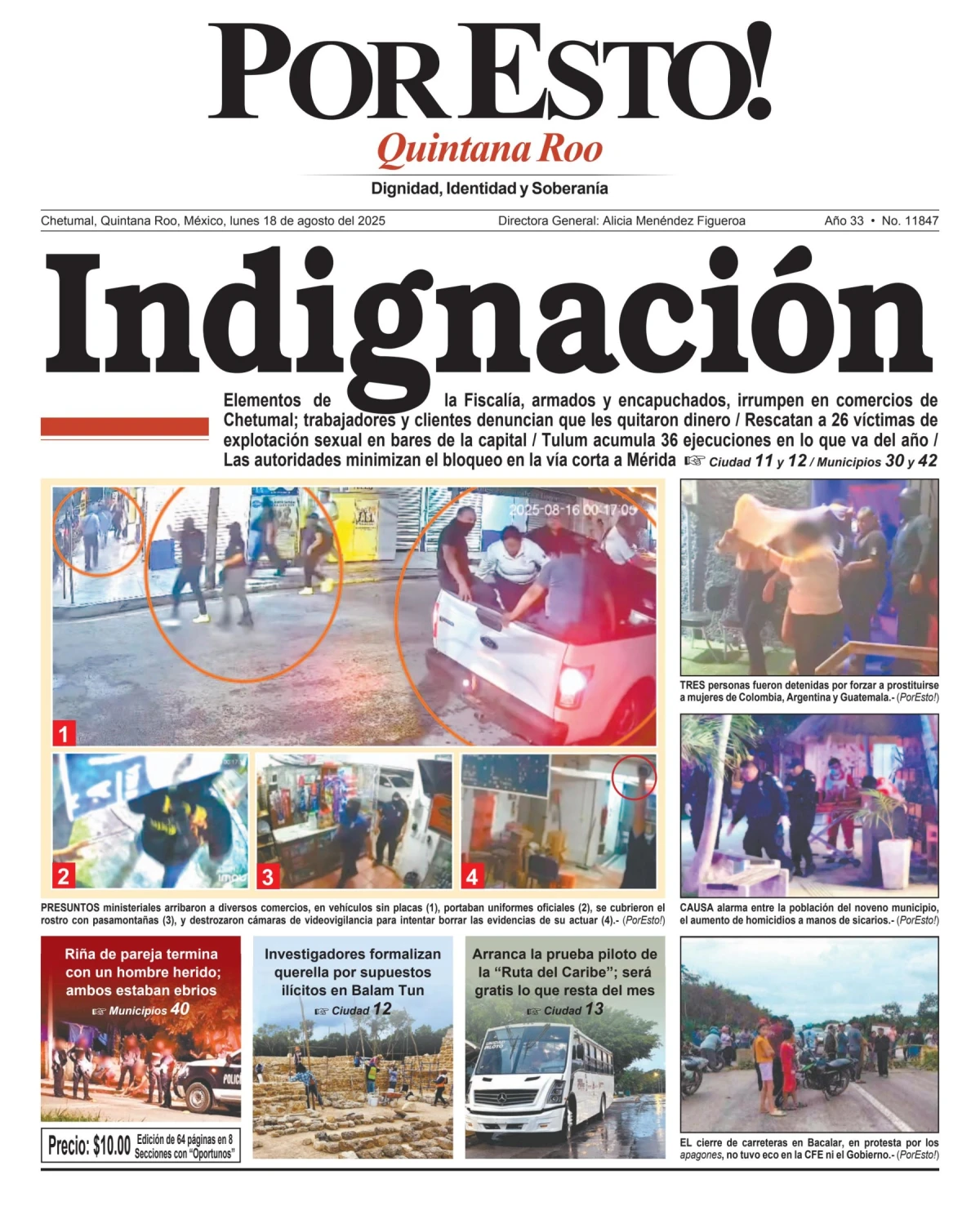 Portada de Por Esto (quintana Roo Chetumal)