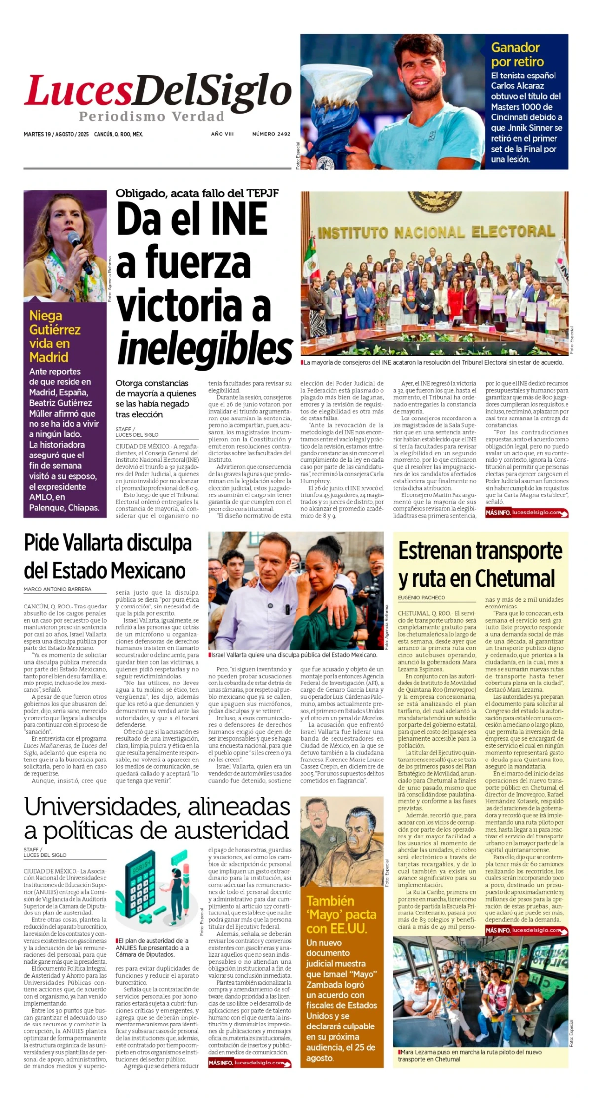 Portada de Luces del Siglo