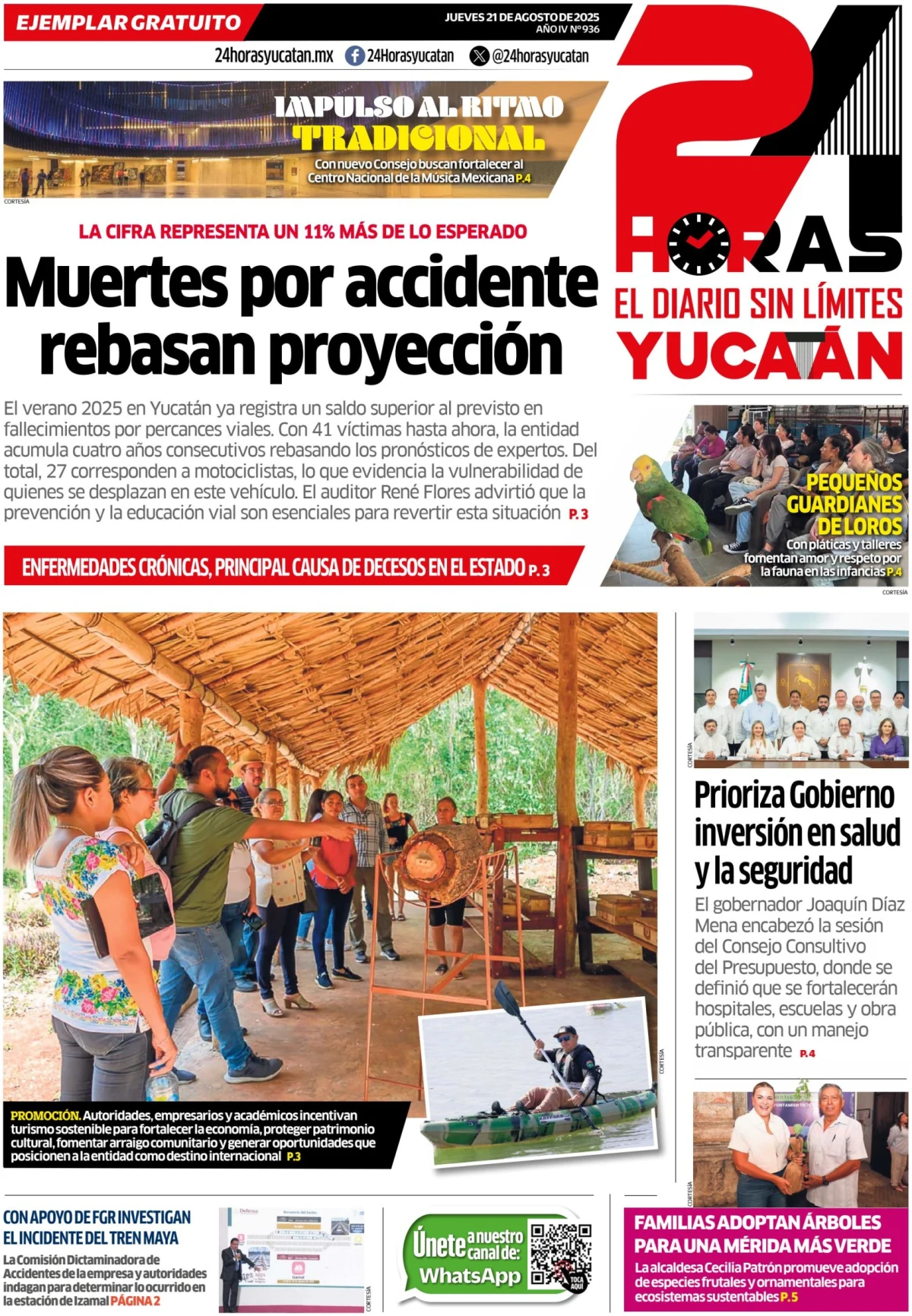 Portada de 24 Horas Yucatan