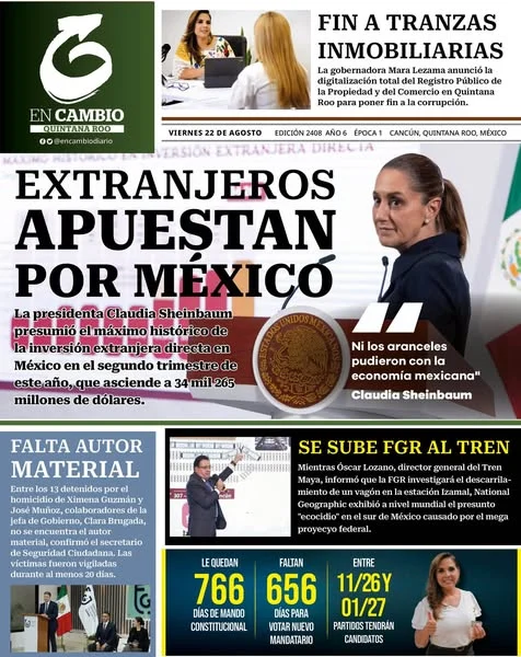 Portada de En Cambio - Quintana Roo (portada)