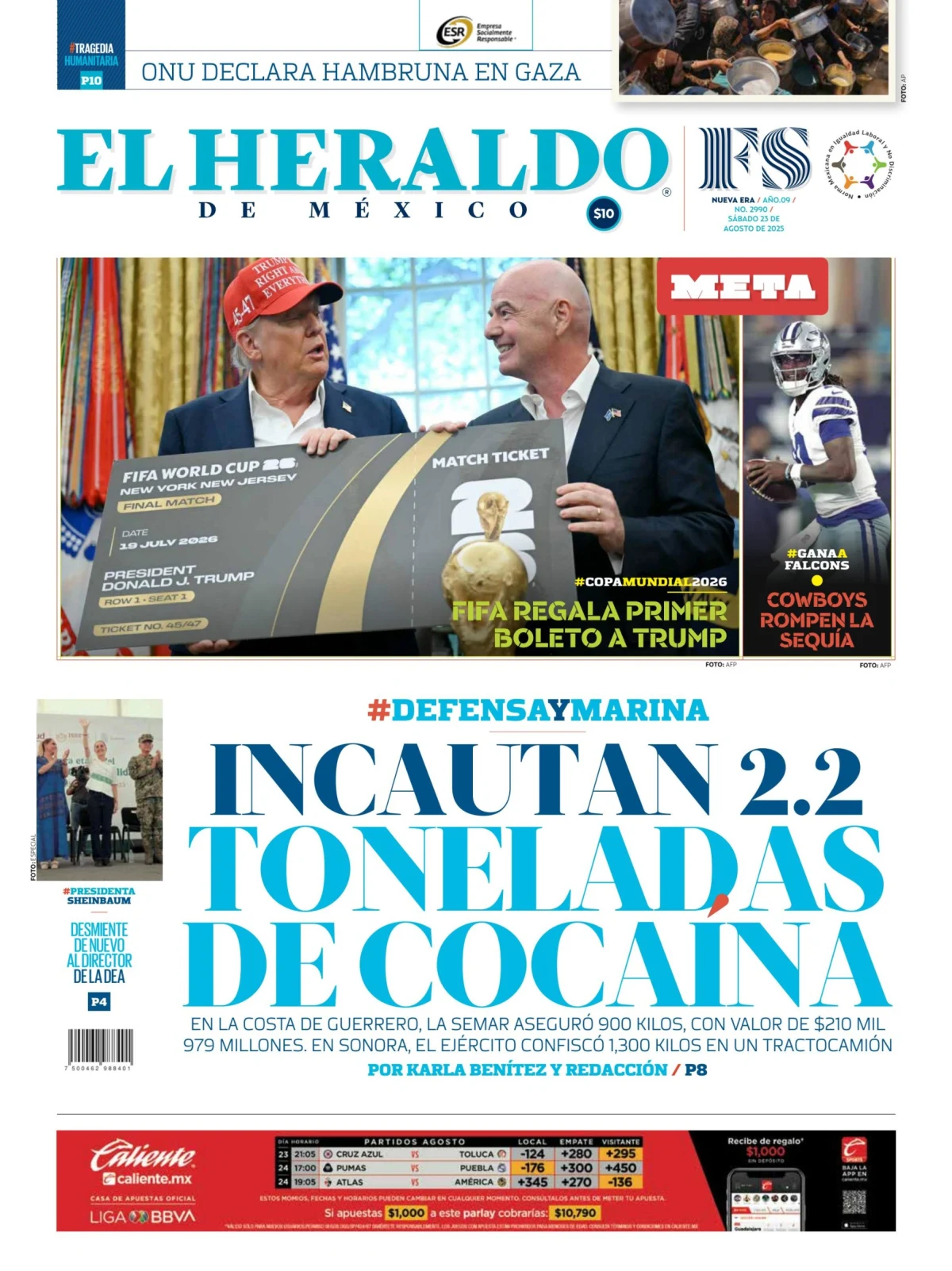 Portada de El Heraldo de Mexico