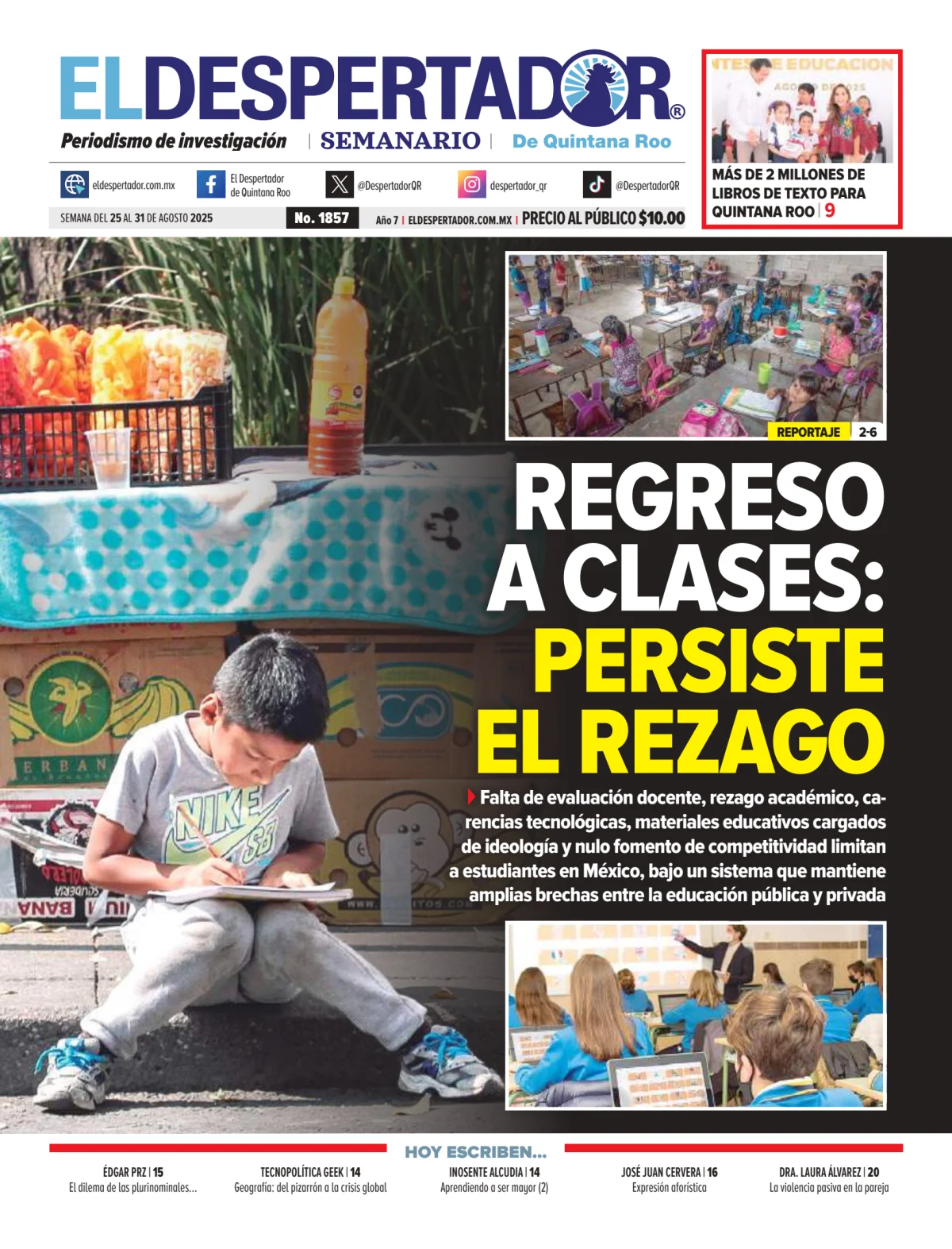 Portada de El Despertador de Quintana Roo