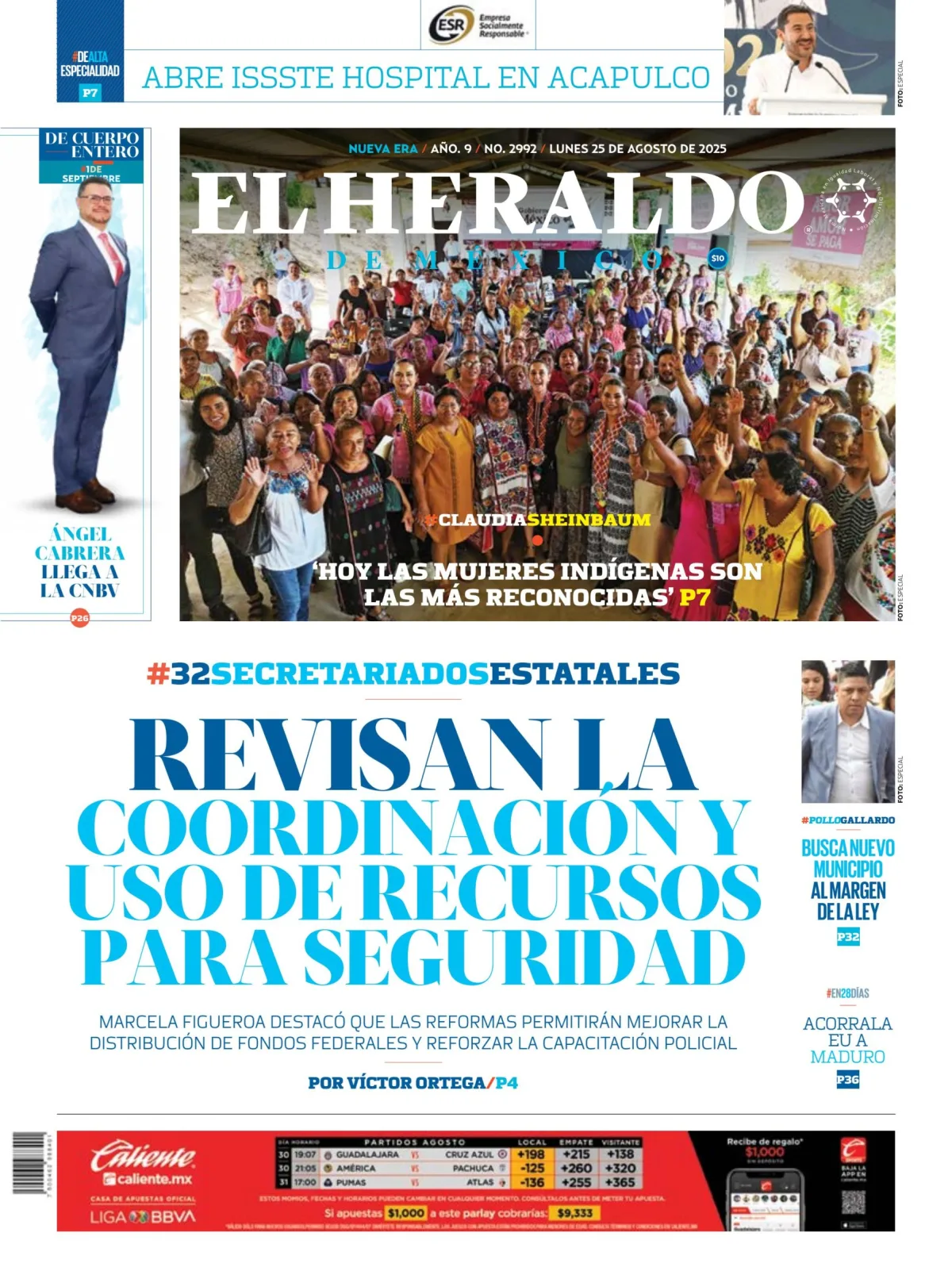 Portada de El Heraldo de Mexico