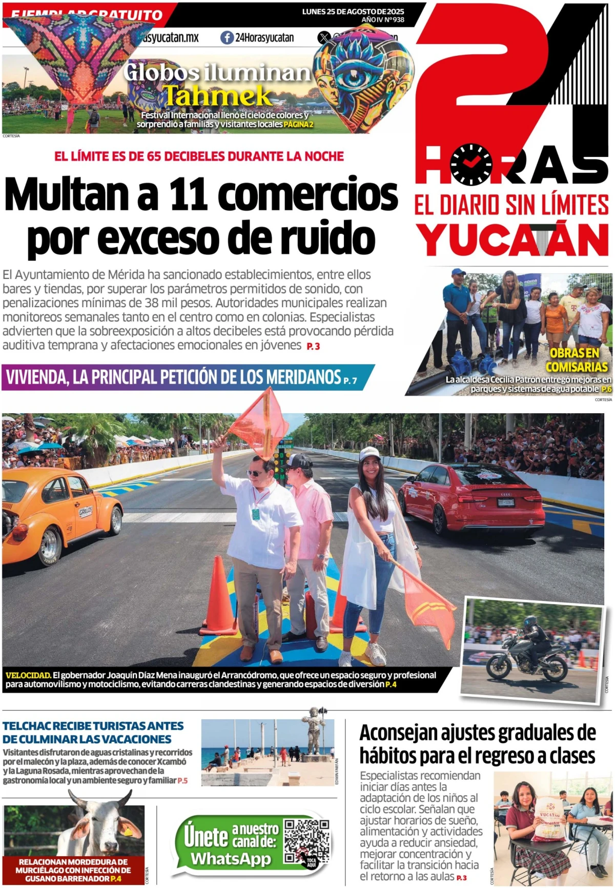 Portada de 24 Horas Yucatan