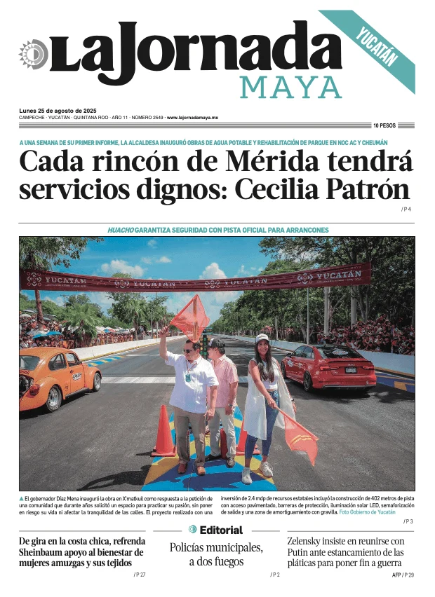 Portada de La Jornada Maya Yucatán