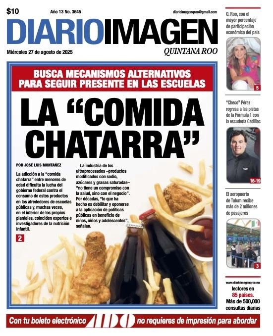 Portada de Diario Imagen Quintana Roo