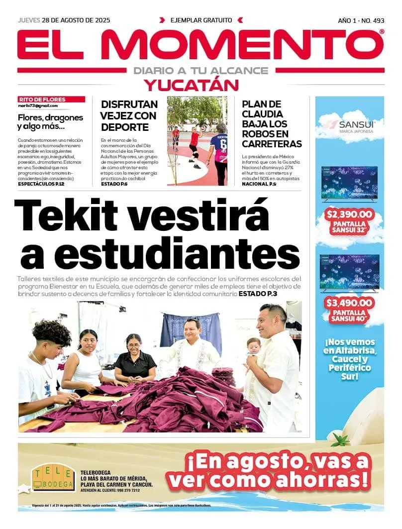 Portada de El Momento Yucatan