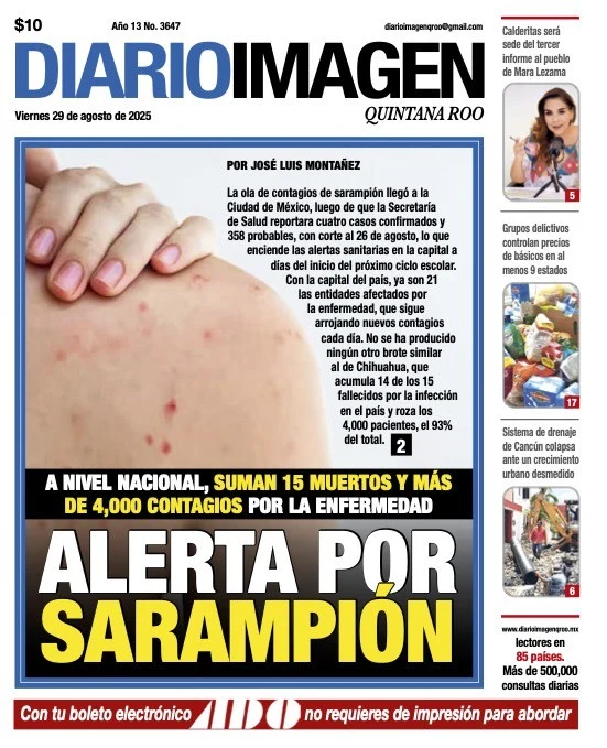 Portada de Diario Imagen Quintana Roo