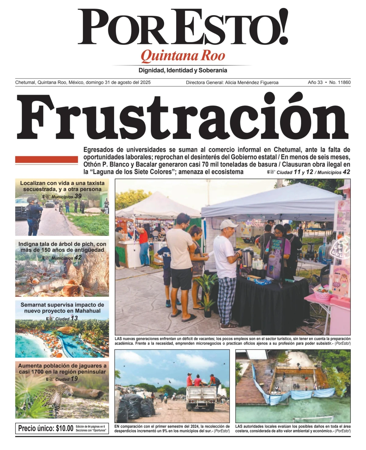 Portada de Por Esto (quintana Roo Chetumal)