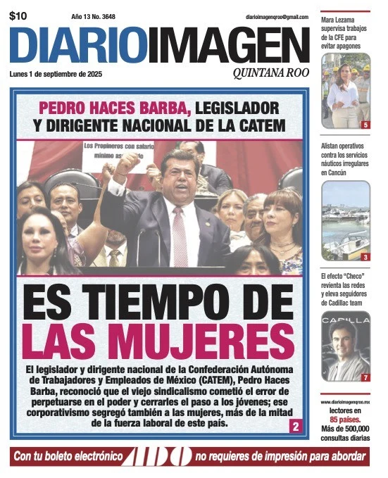 Portada de Diario Imagen Quintana Roo