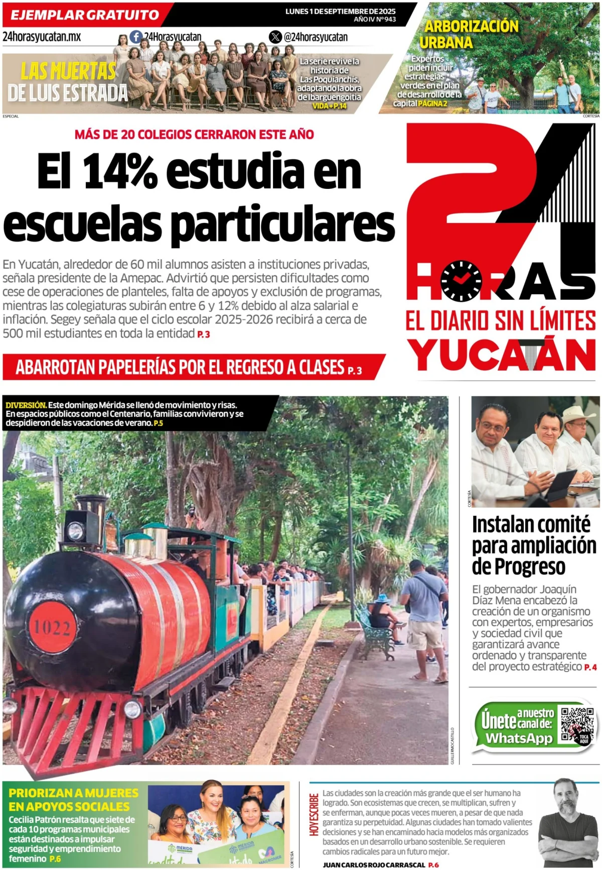 Portada de 24 Horas Yucatan