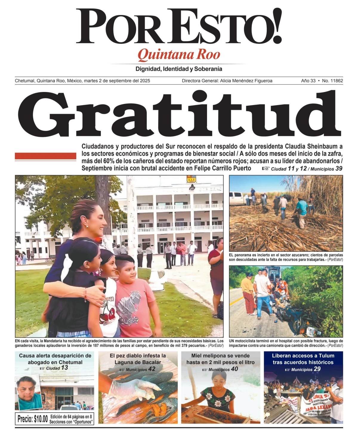 Portada de Por Esto (quintana Roo Chetumal)