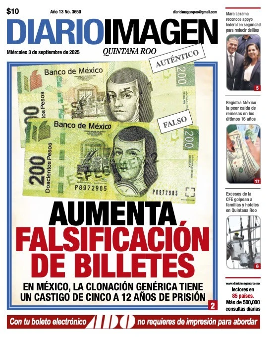 Portada de Diario Imagen Quintana Roo