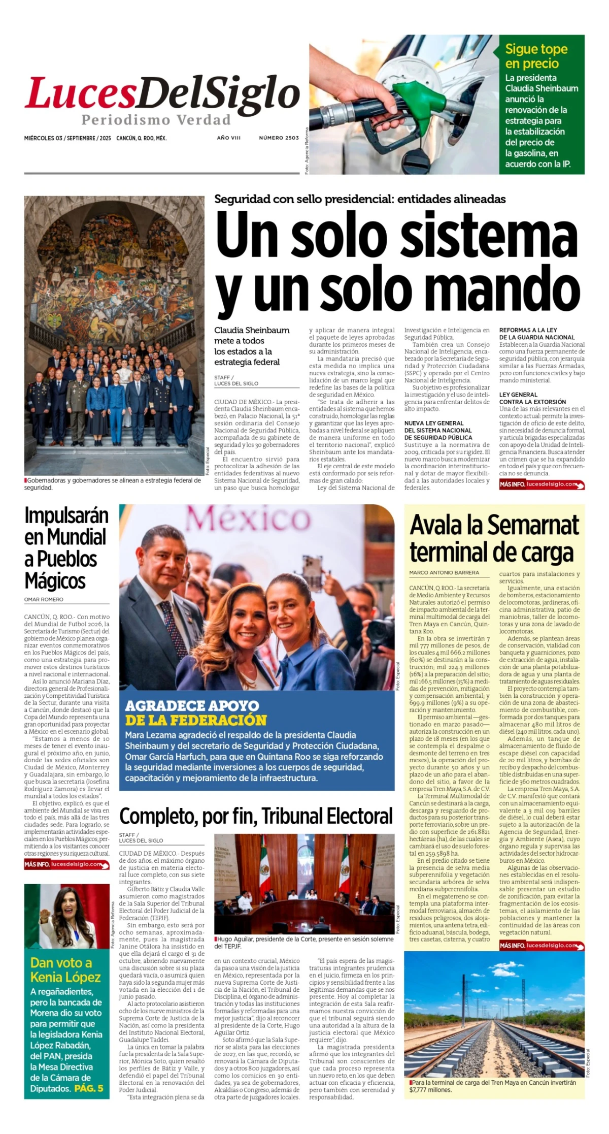 Portada de Luces del Siglo